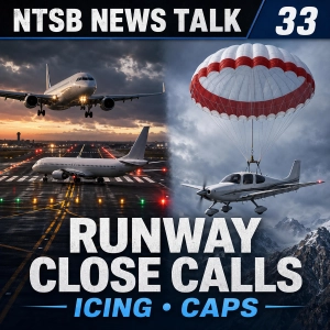 Runway Close Calls, Skydiving Crashes, Citation Latitude Fatal Crash & Cirrus Icing CAPS Pull
