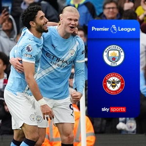 Man City close gap on Arsenal after 3-0 win over Brentford