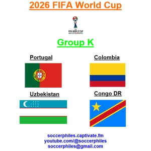 2026 FIFA World Cup - Group K – Portugal, Colombia, Uzbekistan, Congo DR