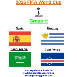 2026 FIFA World Cup - Group H – Spain, Uruguay, Saudi Arabia, Cape Verde