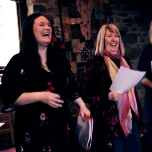 Maddy Prior and Rose-Ellen Kemp at Stones Barn in Cumbria