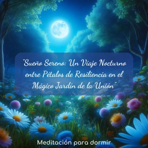 78. Meditación y Sueño Sereno: "Un Viaje Nocturno entre Pétalos de Resiliencia en el Mágico Jardín de la Unión"