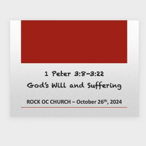 Episode 179: 1 Peter 3:8-22 - God's Will and Suffering