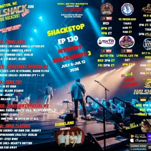 Episode 329: Halshack ep 130 (SHACKSTOP) ---July 6-Jul 12, 2026--- (MYSTERY SHACKLIGHTS 3)-- Mystery Spotlight series (indie rock-pop-folk edition)--- (ALL STATIONS-- ZENOFM) --90 min weekly show--Find everything at Halshack com