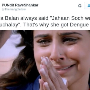 vidya balan suffering from dengue