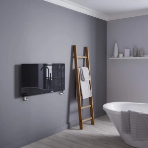 Radiators made from stone and glass