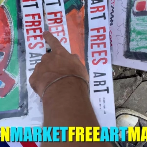 The Camden Market Free Art Man Masks