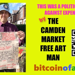 The Camden Market Free Art Man Gets Caught in the Wind