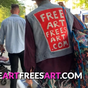 The Camden Market Free Art Man Butterfly Swarm