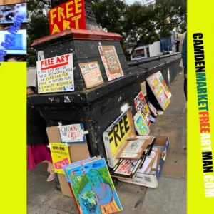 The Camden Market Free Art Man on the Fly