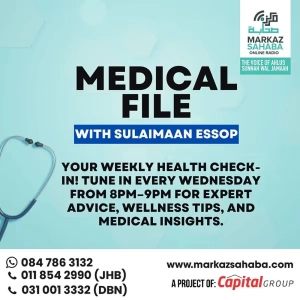 Medical Matters with Sulaiman Essop - Every Wednesday 20:00-21:00