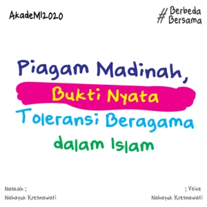 Piagam Madinah, Bukti Nyata Toleransi Beragama dalam islam