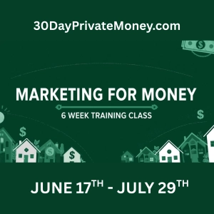 Learn How To Raise Private Money: The Marketing For Money Masterclass