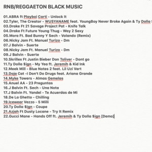 RNB REGGAETON BLACK MUSIC (Drake J Balvin Bad Bunny)