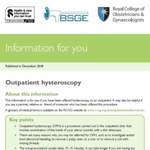 Outpatient hysteroscopy