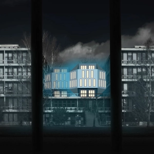 The HUB+ / Kunstareal at Night