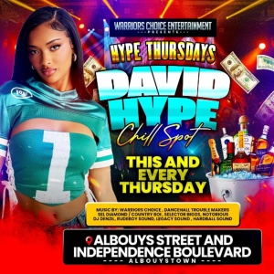 HYPE THURSDAYS PROMO UPDATE BY DAVID HYPE AND GENIUS @BIGPAPAMUZIKLAB