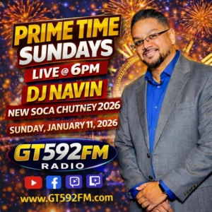 Prime Time Sundays w/ DJ Navin | Soca Chutney 2026 • New Soca • Reggae Vibes | Jan 11, 2026