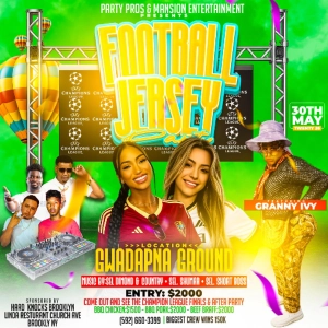 FOOTBALL JERSEY PARTY PROMO UPDATE BY BIGPAPA & DJ DELLON