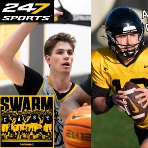 Iowa Football Passing Over/Unders, Standouts from Basketball Practice on Swarmcast