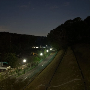 Night walk through a scary Japanese park