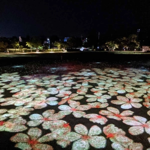 Day and night in Seogwipo, Jeju Island, South Korea