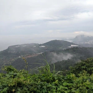 The amazing view from Gunsan Oreum, Jeju