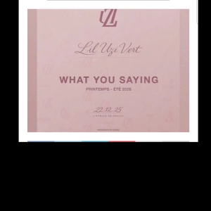 Lil Uzi Vert – "What You Saying