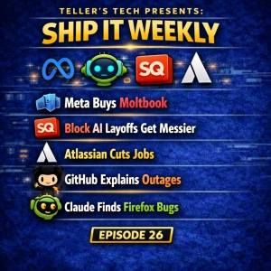 Meta Buys Moltbook, Block AI Layoffs Get Messier, Atlassian Cuts Jobs, and GitHub Explains the Outages
