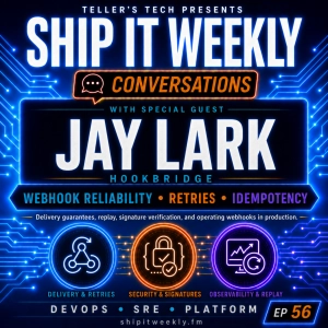 Ship It Conversations: Jay Lark of Hookbridge on Webhook Reliability, Retries, Idempotency, Replay, HMAC Security, Local Testing, and Operating Webhooks in Production