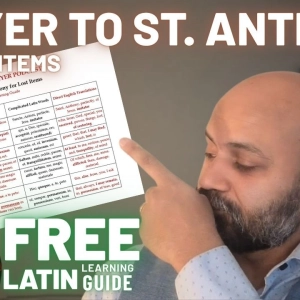 (Audio Only) St. Anthony Prayer for Lost Items | Learn it in English and Latin + FREE Latin Learning Guide