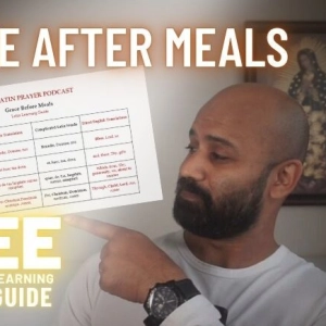 Learn the Grace After Meals | FREE Latin Learning Guide (Audio Only)