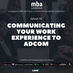 L062: Communicating Work Experience to Adcom