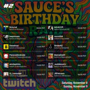Sauce's Birthday Raid Train / Progressive Breaks Mixed Live on Twitch // Atmospherix (November 8, 2025)