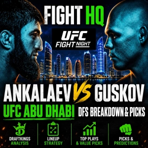 UFC Abu Dhabi DFS Breakdown & Picks | Ankalaev vs. Guskov | DraftKings Strategy