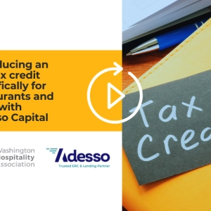 Introducing an IRS tax credit specifically for restaurants and bars, with Adesso Capital