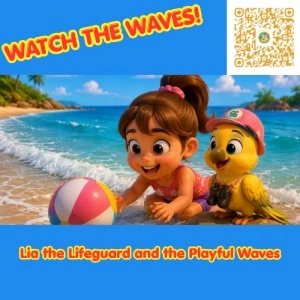 Lia the Lifeguard and the Playful Waves  A Beach Safety Story for Kids