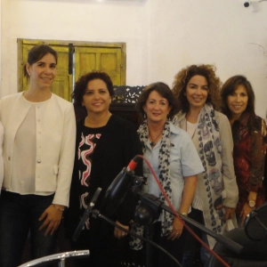 113 La mujer y la vida moderna, Pánel con 5 mujeres