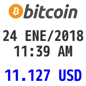Bitcoin y Criptomonedas 24 ENE/2018 11:39 AM