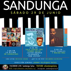 Sábado 29 de Junio, 2024 (SALA CARIBE con Van Lester, La música de Ángel Canales y mucho más...)