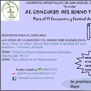 Concurso del Himno y Oración, para el VI Encuentro y festival Amazonico