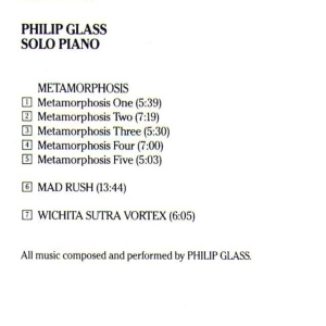 18- Philip Glass: "Solo piano"