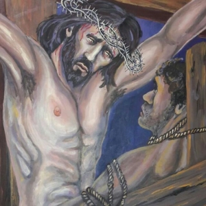 VÍA CRUCIS HOY. Paco Mira y Eugenio Rodriguez en DIOCESANA DE CANARIAS