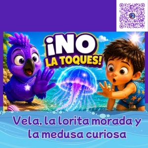 ¡NO LA TOQUES! | Vela y la Medusa Curiosa   Cuento Infantil para Aprender Seguridad en la Playa