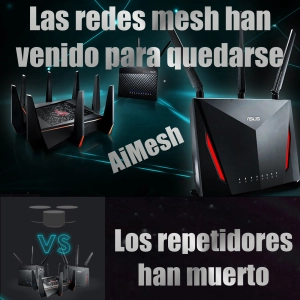 35. Redes WIFI mesh de bajo coste. AiMesh de Asus