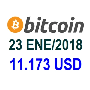 Bitcoin y Criptomonedas 23 ENE/2018 05:48 PM