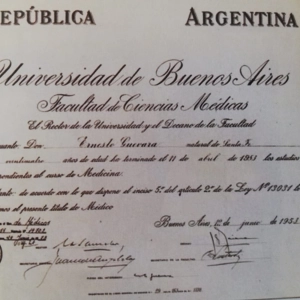 El Che, médico de la UBA (2/2)