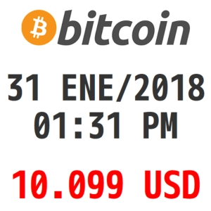 Bitcoin y Criptomonedas 31 ENE/2018 01:31 PM