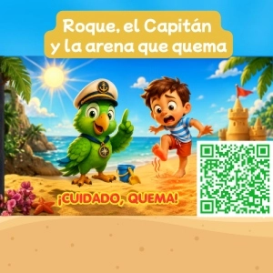 Roque el Capitán y la Arena que Quema Cuento Infantil de Verano ️ Los Loritos Sabios