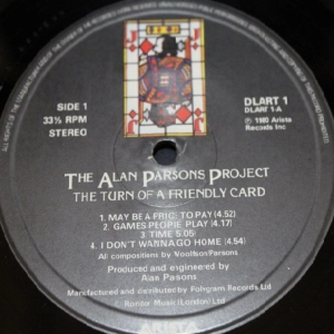 THE ALAN PARSONS PROJECT - Games People Play (vinyl rip)